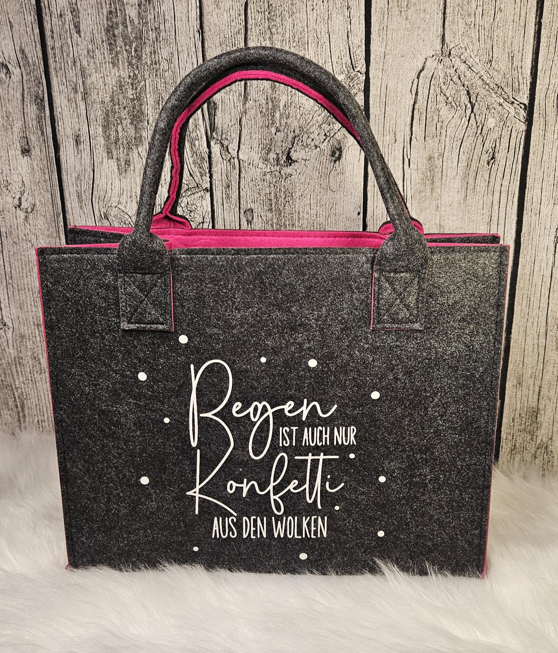 Filztasche | Geschenk Bunt Robuste "Konfetti Regen' Filztasche | Geschenk Bunt Robuste "Konfetti Regen' von nadelkonfetti