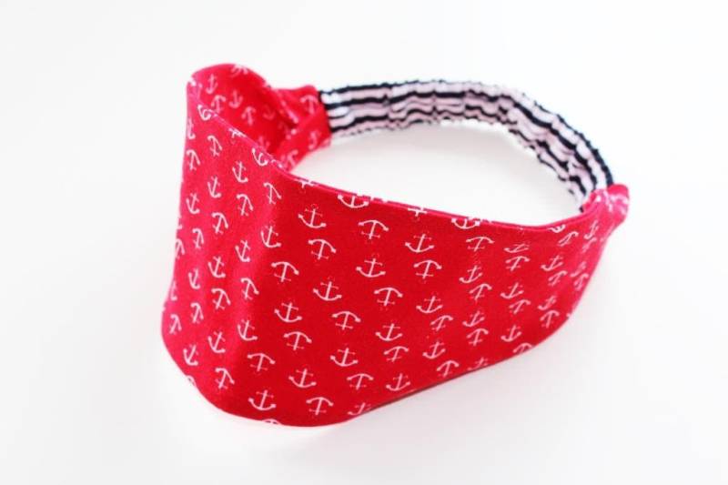 Haarband Anker Rot von nadelspinnereiwerk