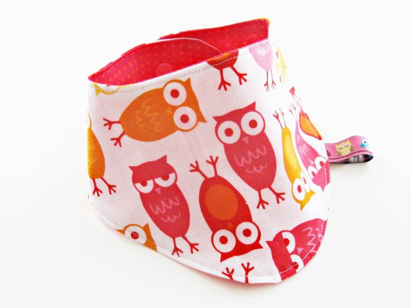 Halstuch Eulen Bunt von nadelspinnereiwerk