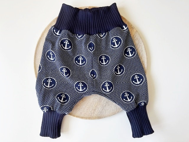 Pumphose "Anker & Punkte' Gr. 68/74 Dunkelblau von nadelspinnereiwerk