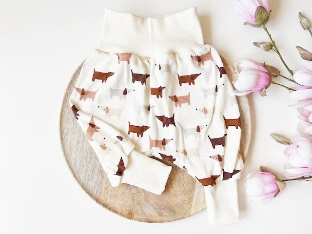 Pumphose "Dogs' Rib Jersey Gr. 68/74 Natur von nadelspinnereiwerk