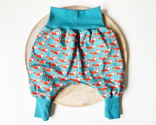 Pumphose "Füchse' Gr. 68/74 Petrol Pumphose "Füchse' Gr. 68/74 Petrol von nadelspinnereiwerk