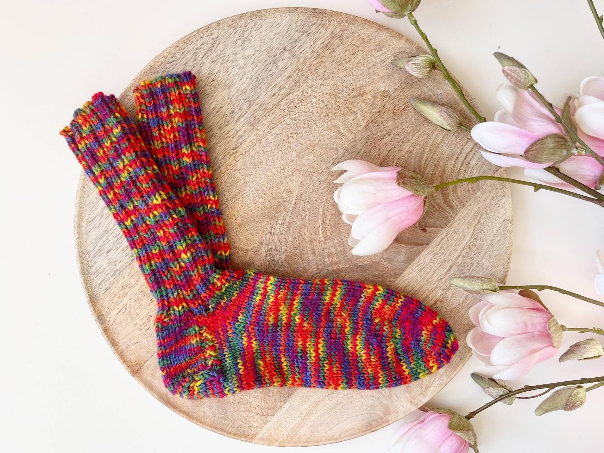 Socken 8-Fach "Multi' Für Kinder Erwachsene Handgestrickt Größe Wählbar Socken 8-Fach "Multi' Für Kinder Erwachsene Handgestrickt Größe Wählbar von nadelspinnereiwerk