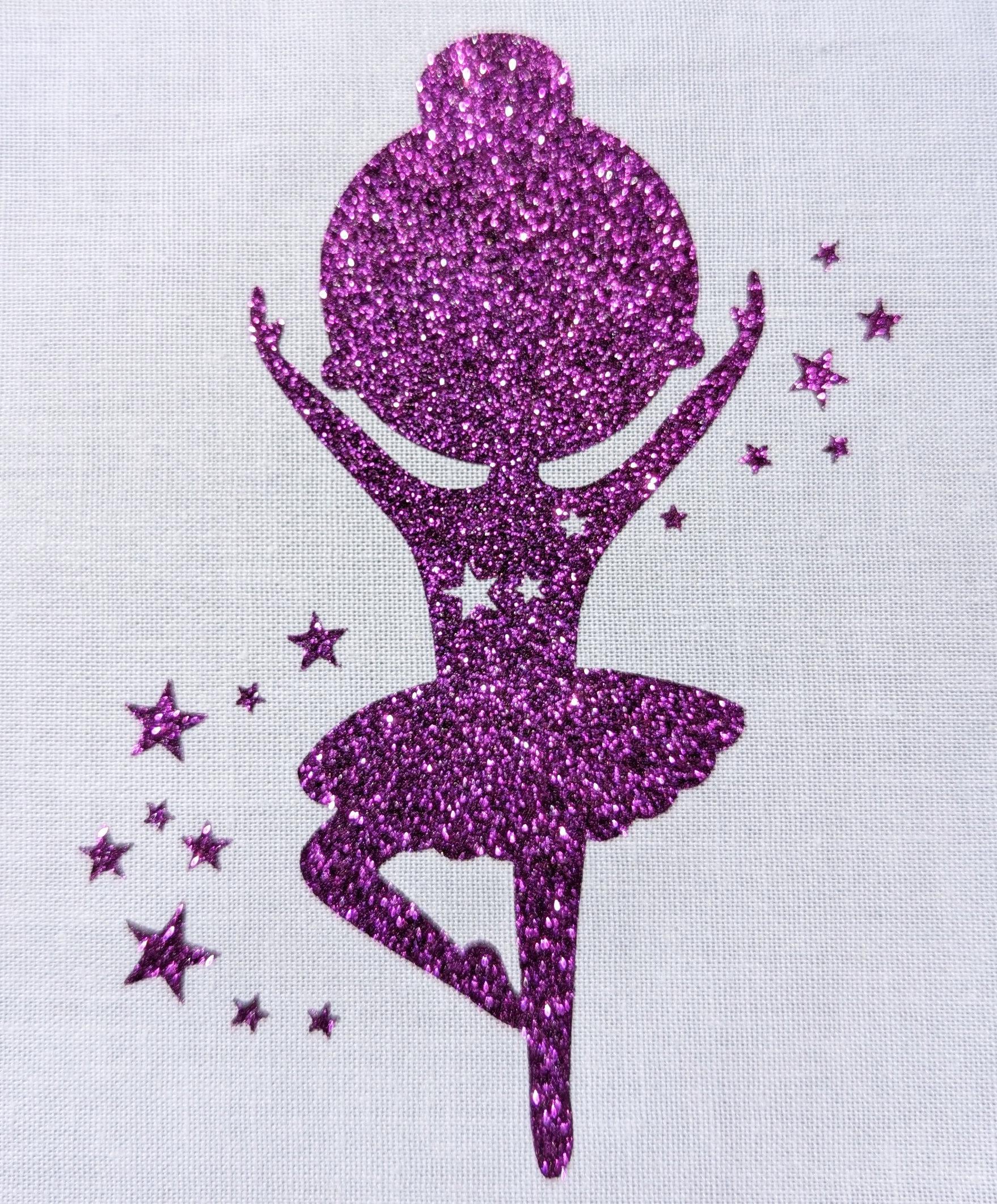 Bügelbild/Aufbügler - Ballerina, Verschiedene Farben, Glitzer Bügelbild/Aufbügler - Ballerina, Verschiedene Farben, Glitzer von nadelunikat