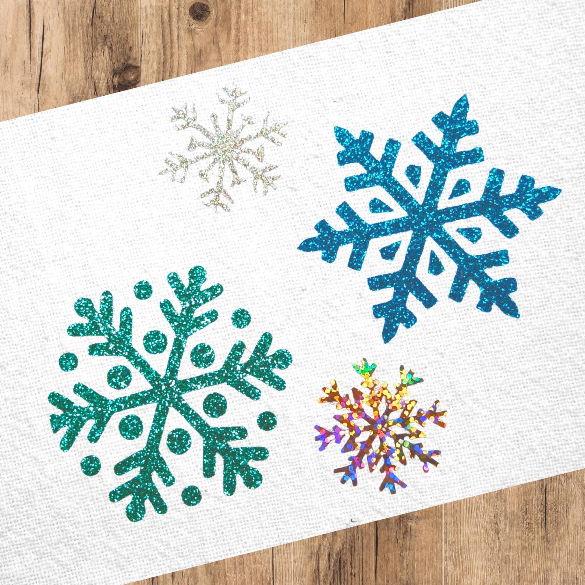 Bügelbild/Aufbügler - Schneeflocke, Schneeflocken, Eiskristalle, Eisblume Glitzer Bügelbild/Aufbügler - Schneeflocke, Schneeflocken, Eiskristalle, Eisblume Glitzer von nadelunikat