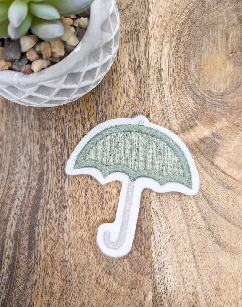 Patch/Applikation/Aufnäher/Bügelbild - Regenschirm Beige, Creme, Karamell, Mauve, Natur Patch/Applikation/Aufnäher/Bügelbild - Regenschirm Beige, Creme, Karamell, Mauve, Natur von nadelunikat