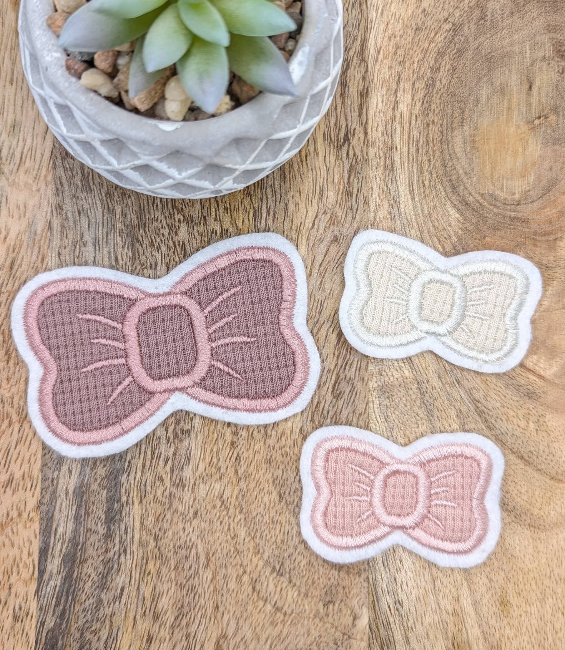 Patch/Applikation/Aufnäher/Bügelbild - Schleife, Schleifchen, Süß von nadelunikat