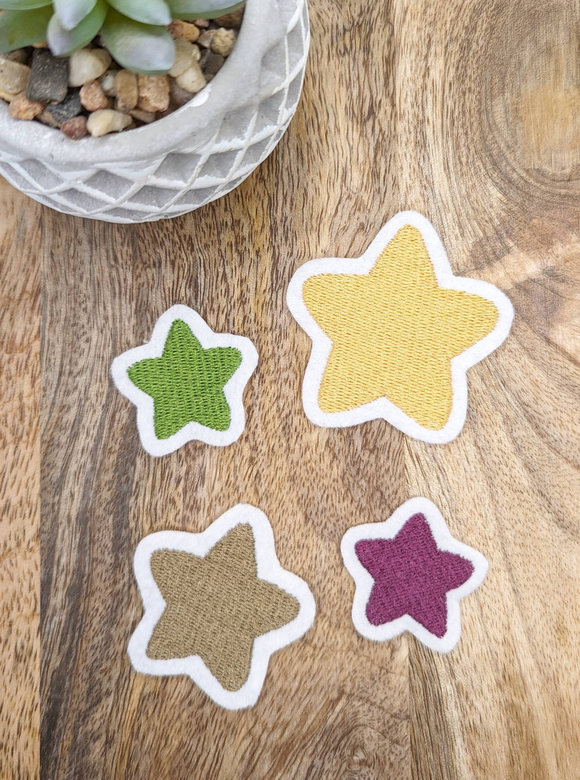 Patch/Applikation/Aufnäher/Bügelbild - Stern, Sternchen Viele Farben, Gestickt von nadelunikat