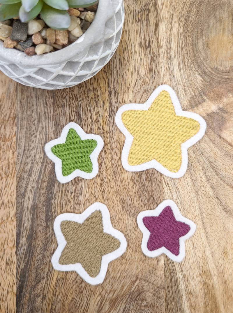 Patch/Applikation/Aufnäher/Bügelbild - Stern, Sternchen Viele Farben, Gestickt von nadelunikat