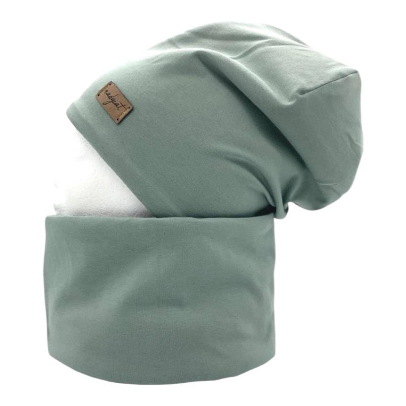 Dusty Mint Uni, Beanie Mit Passendem Loop Oder Je Einzeln, Winter Set, Übergangs Frühlings Geschenk Für Weihnachten von nadycat