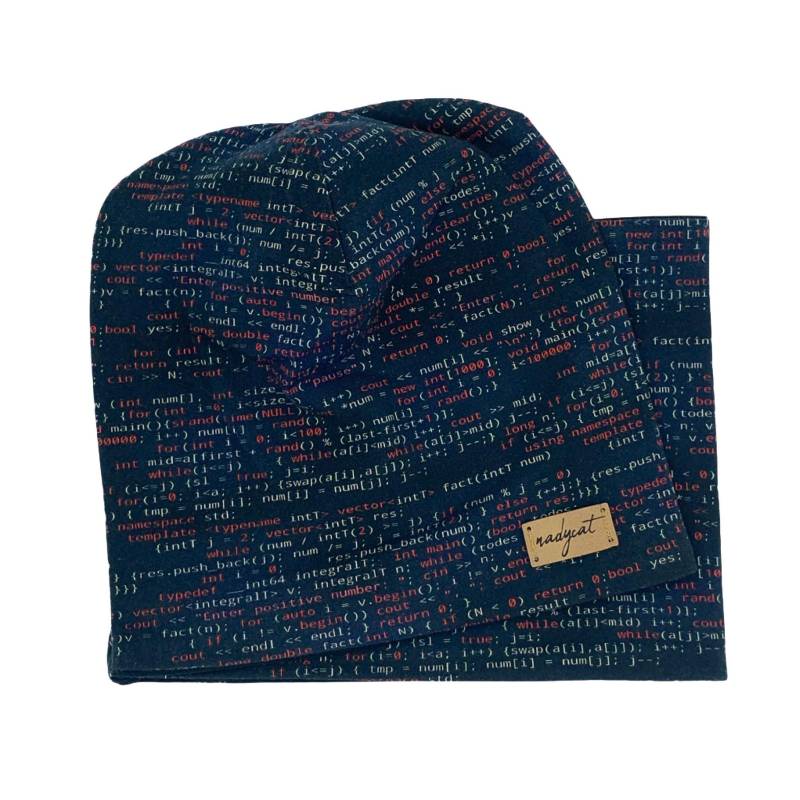 Gr.3 | 50-53cm, Metrix Red Beanie Mit Passendem Loop, Winter Set von nadycat