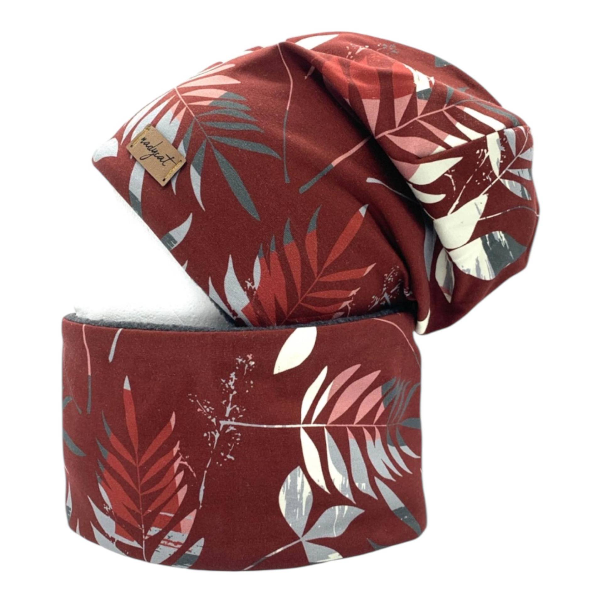 Leaves, Beanie Mit Passendem Loop Oder Einzeln, Winter Set, Übergangs Frühlings Geschenk Für Weihnachten von nadycat