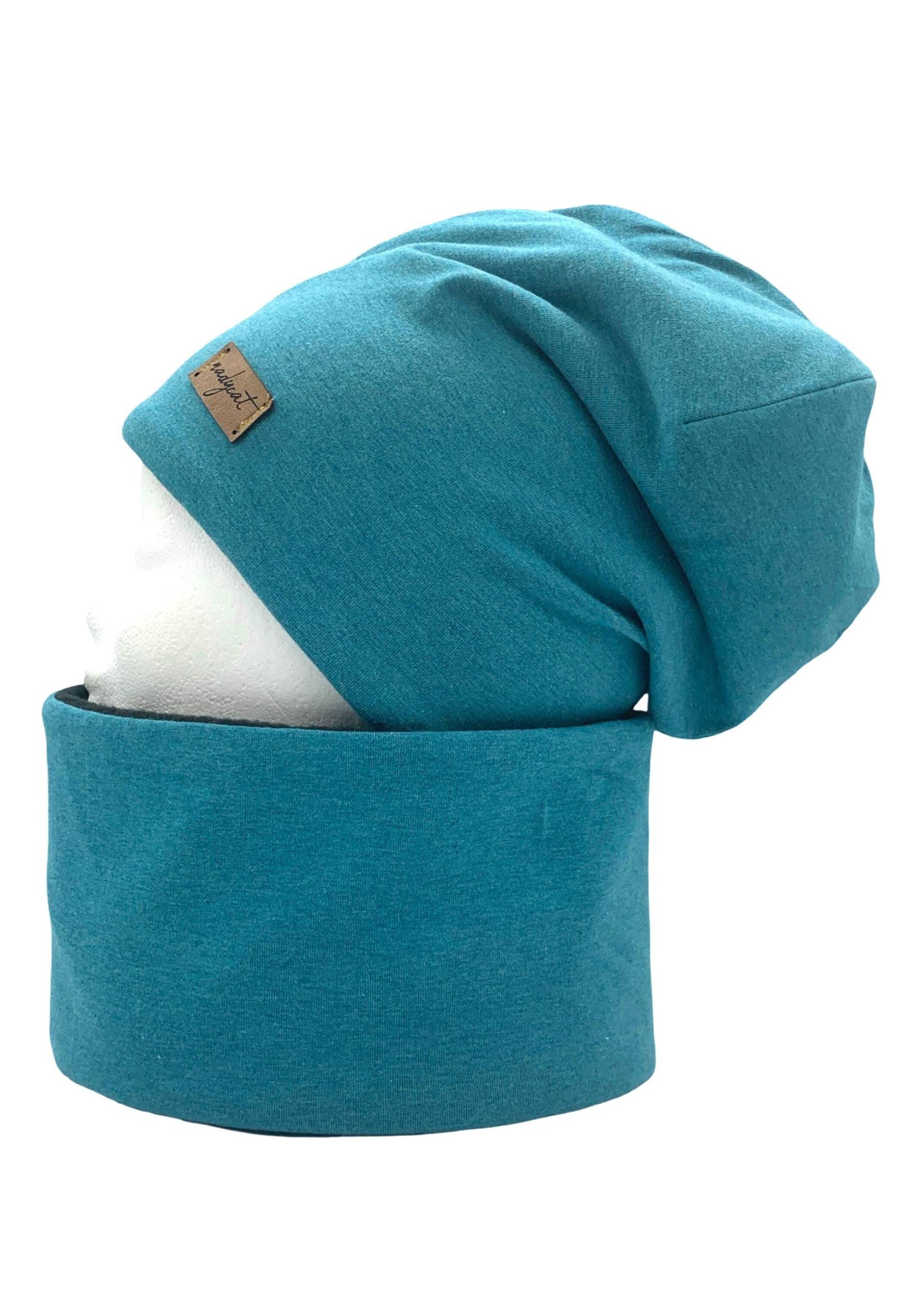 Petrol Meliert, Beanie Mit Passendem Loop Oder Je Einzeln, Winter Set, Übergangs Mützen Set Petrol Meliert, Beanie Mit Passendem Loop Oder Je Einzeln, Winter Set, Übergangs Mützen Set von nadycat