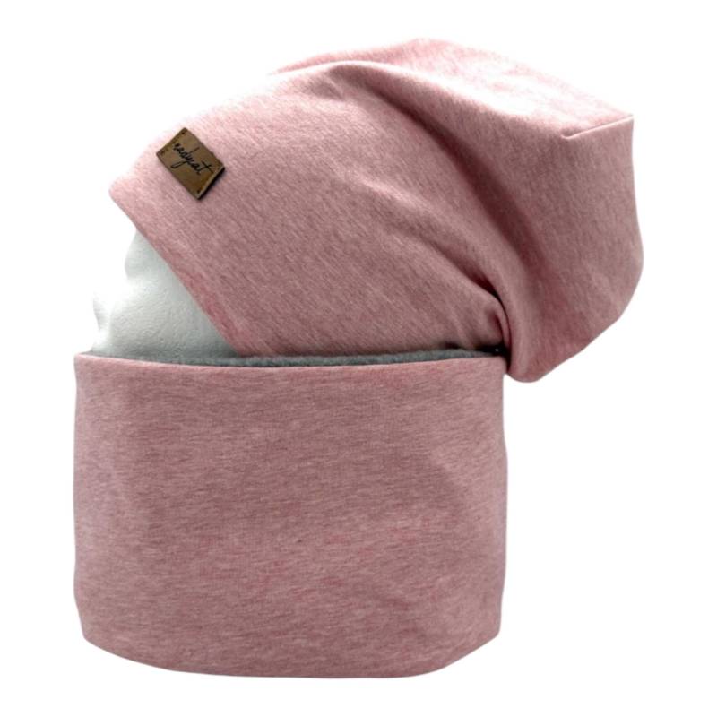 Rosa Meliert, Beanie Mit Passendem Loop Oder Je Einzeln, Winter Set, Übergangs Mützen Geschenk Für Weihnachten von nadycat
