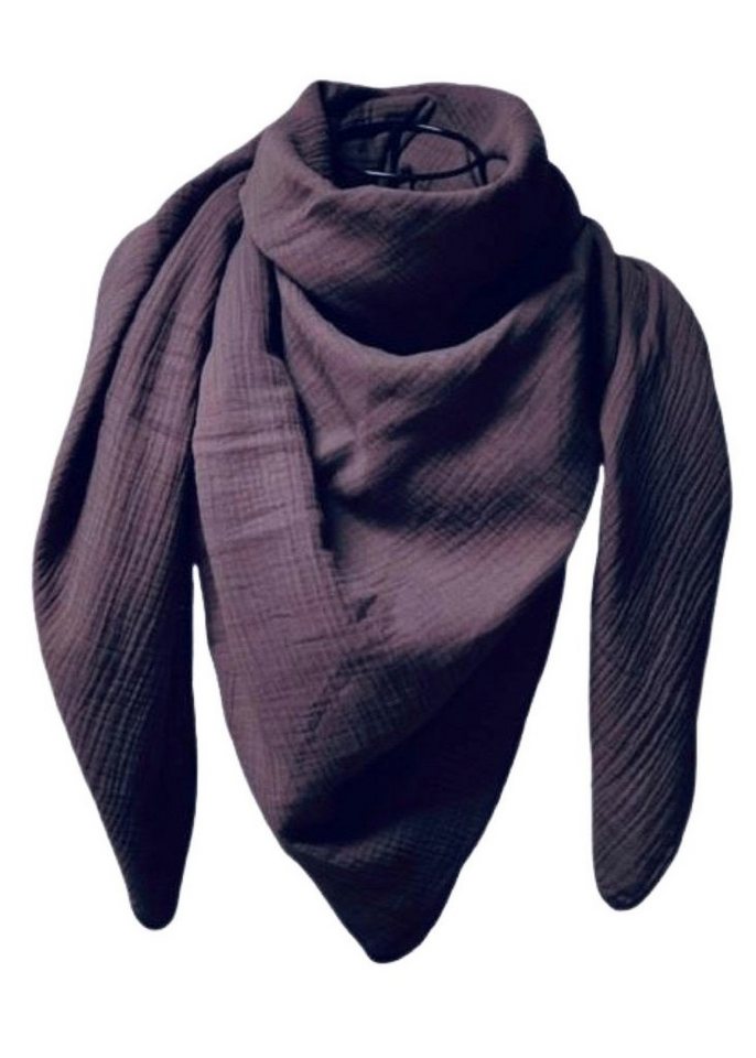 nadycat Modetuch XXL Musselintuch Kinder / Damen XXL, UNI altmauve, (1-St), handgefertigt aus der Lausitz von nadycat