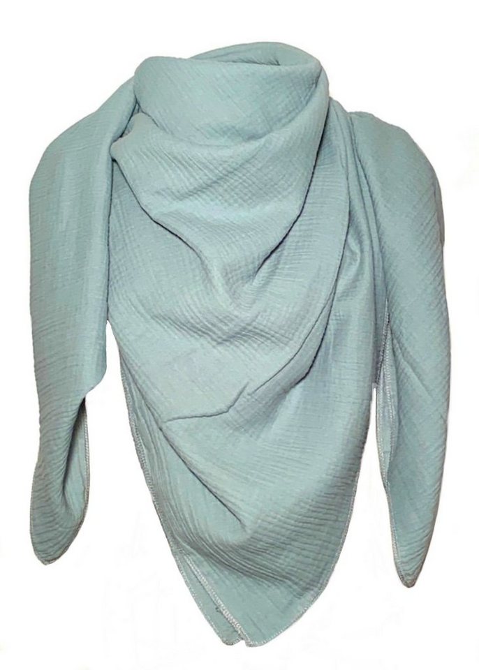 nadycat Modetuch XXL Musselintuch Kinder / Damen XXL, UNI dusty mint, (1-St), handgefertigt aus der Lausitz von nadycat