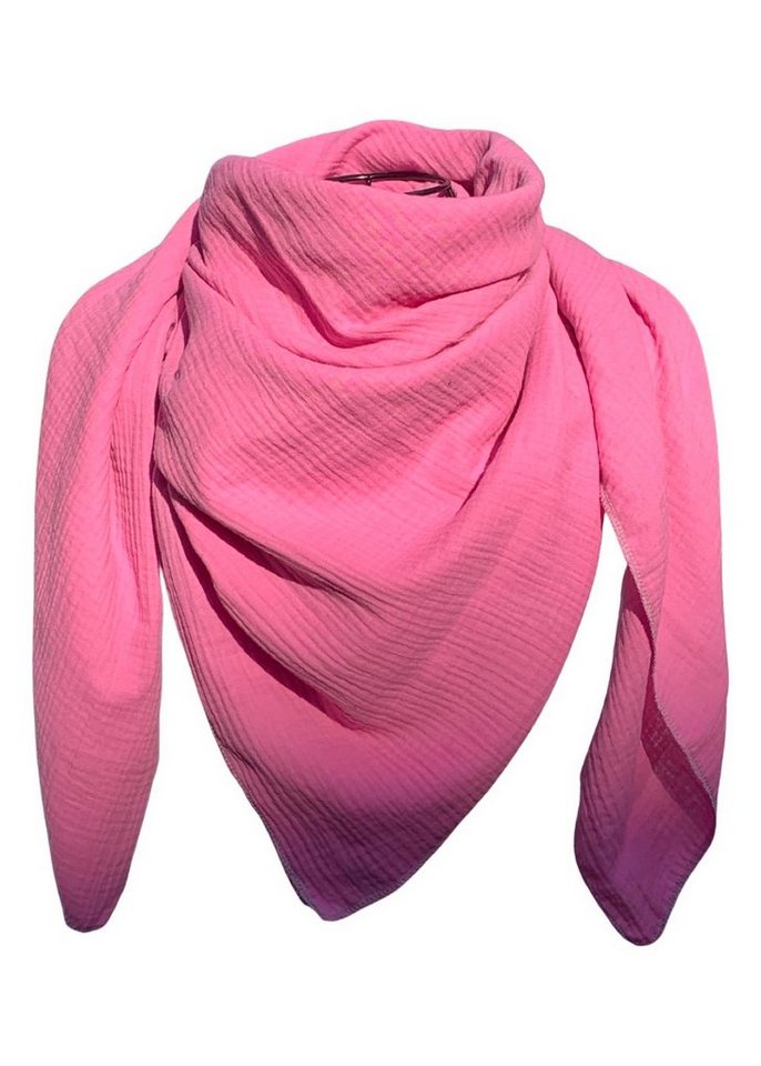 nadycat Modetuch XXL Musselintuch Kinder / Damen XXL, UNI fuchsia, (1-St), handgefertigt aus der Lausitz von nadycat