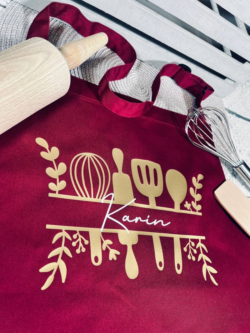 Geschenk Schürze Kochschürze Grillschürze Personalisiert Mit Name von naehdesigns