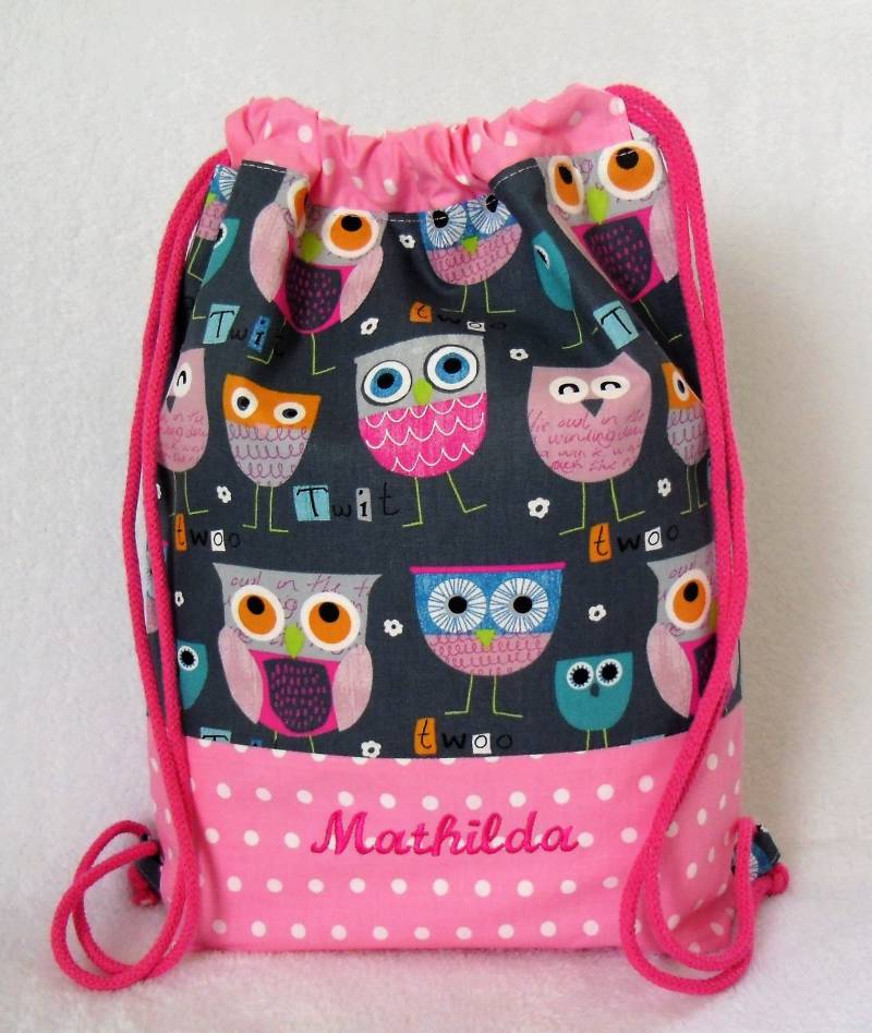 Turnbeutel, Rucksack Inkl. Namen von naehkoerbchen