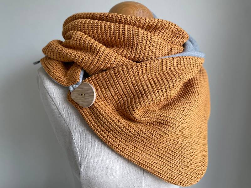 Wickelschal Dreieckstuch Schal Scarf Loop Tuch Wrap Scarf Triangular von naehkombinat
