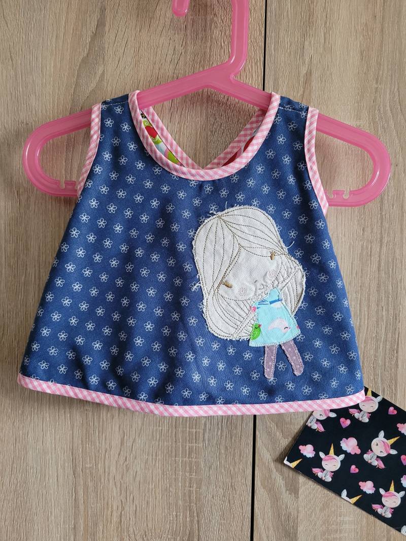 Hängerchen Schürzenkleid Jeans Gr. 68 von naehmaschinerie