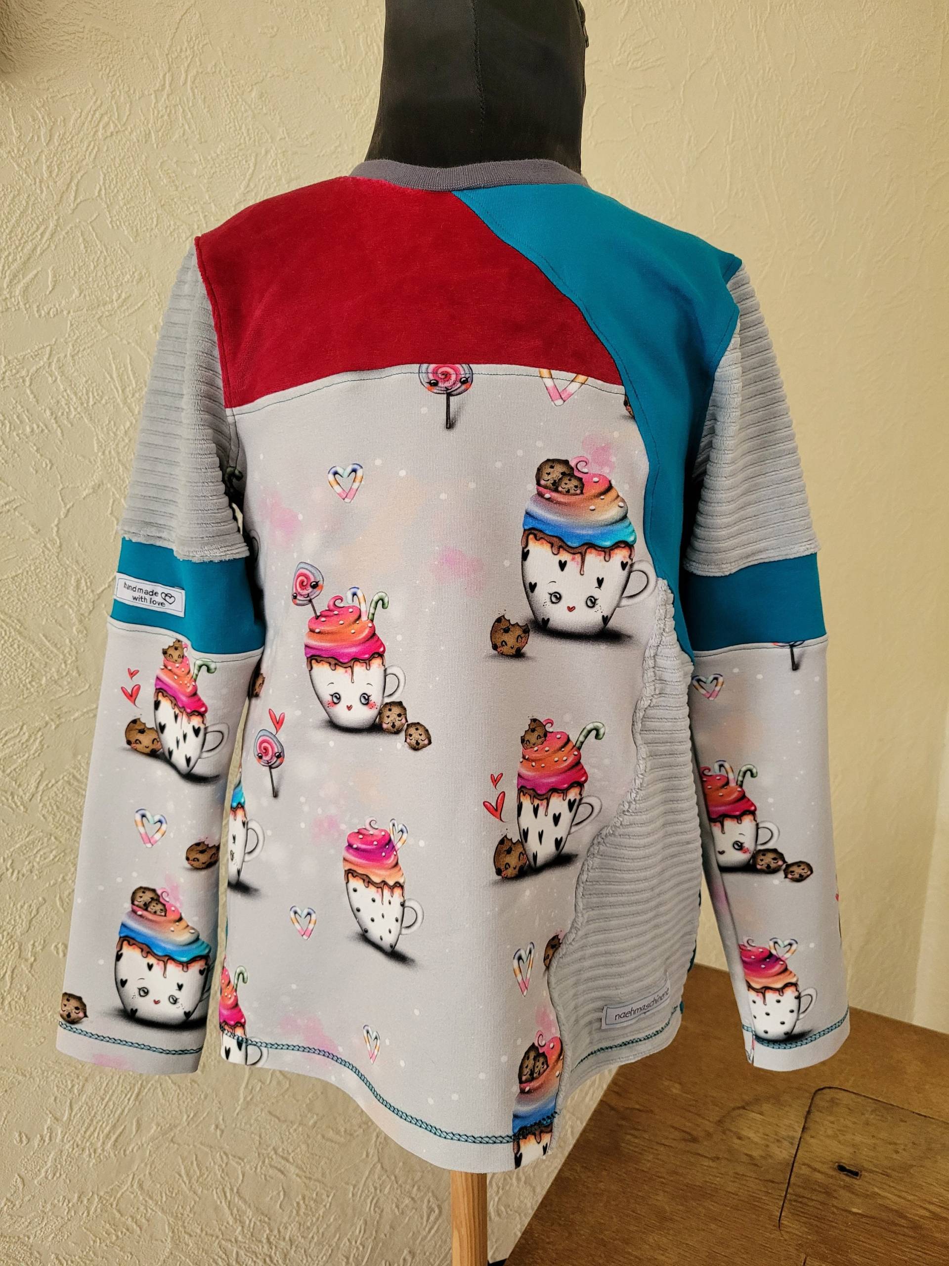 Pullover Kinder Rainbowpunsch Gr. 134 von naehmaschinerie