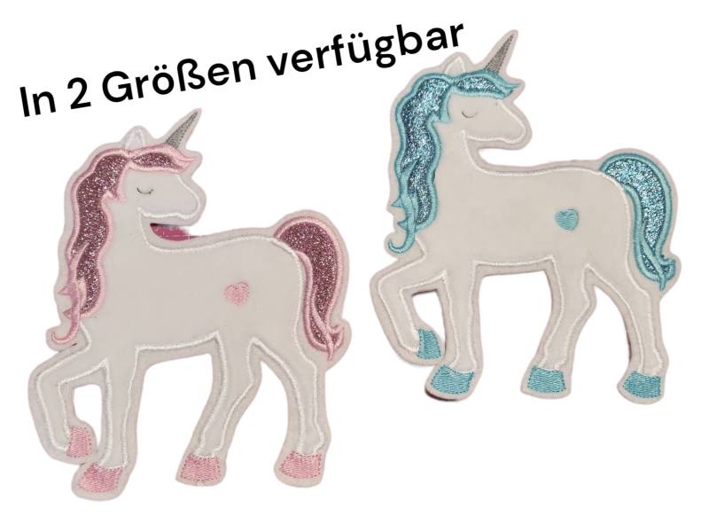 Aufnäher Applikation Einhorn Schultüte von naehschaetzchen