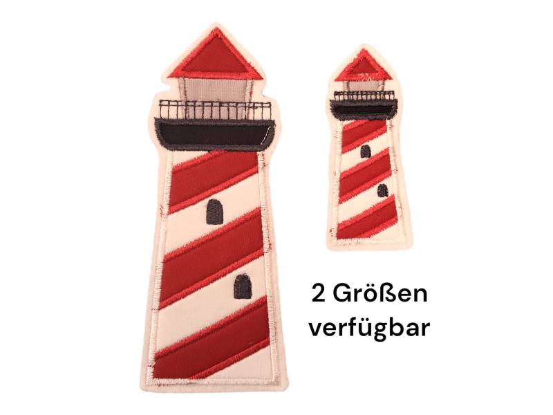 Aufnäher Applikation Leuchtturm von naehschaetzchen