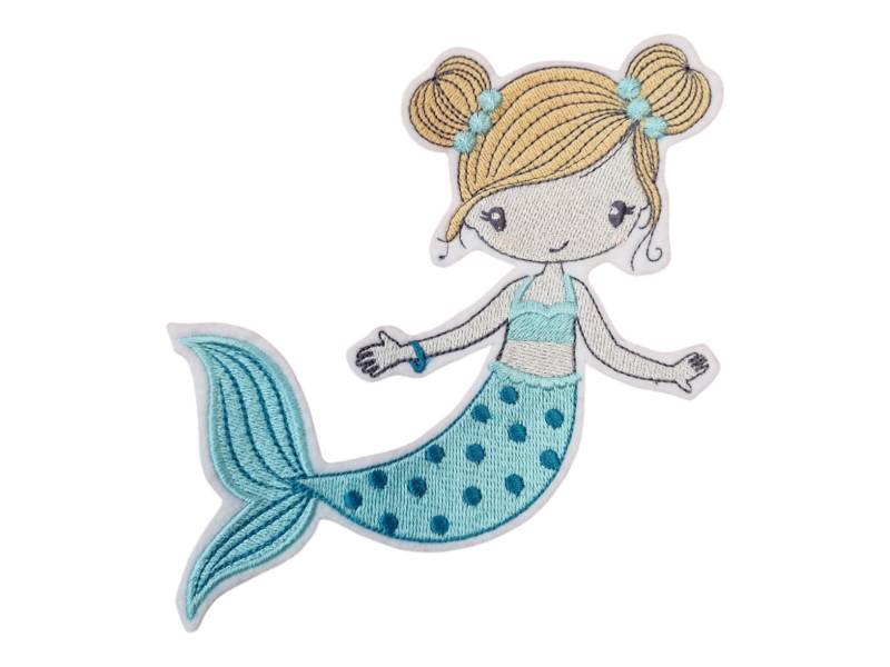 Aufnäher Applikation Meerjungfrau Nixe Für Die Schultüte von naehschaetzchen