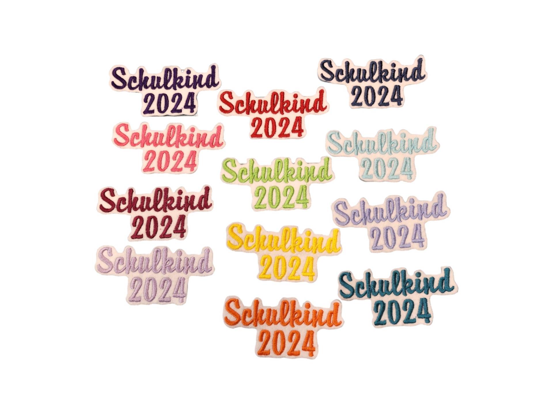 Schulkind 2025 Aufnäher Schriftzug Bügelbild von naehschaetzchen