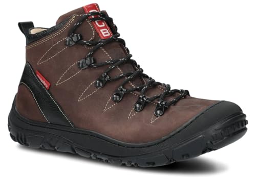 nagaba - Boots Damen - Wanderschuhe Damen, Lederschuhe, Trekkingschuhe Damen Herbst, Winter - Outdoor Damenstiefel Echtleder - Halbschuhe, Modell 240 - mit Innensohle aus Leder - Braun - 38 von nagaba