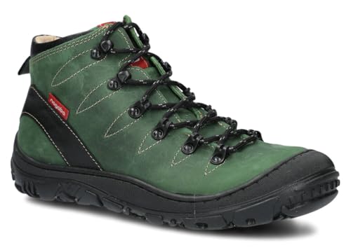 nagaba - Boots Damen - Wanderschuhe Damen, Lederschuhe, Trekkingschuhe Damen Herbst, Winter - Outdoor Damenstiefel Echtleder - Halbschuhe, Modell 240 - mit Innensohle aus Leder - Grün - 36 von nagaba