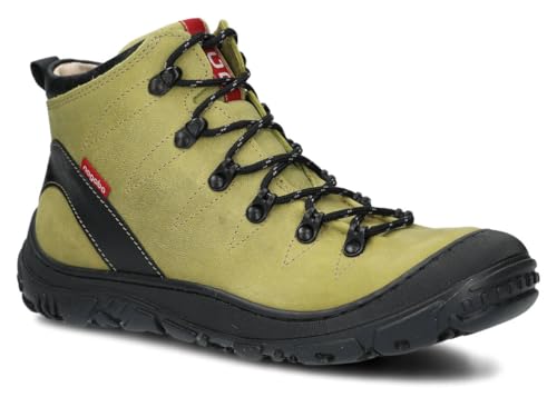 nagaba - Boots Damen - Wanderschuhe Damen, Lederschuhe, Trekkingschuhe Damen Herbst, Winter - Outdoor Damenstiefel Echtleder - Halbschuhe, Modell 240 - mit Innensohle aus Leder - Grün - 40 von nagaba