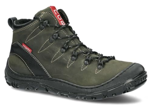nagaba - Boots Damen - Wanderschuhe Damen, Lederschuhe, Trekkingschuhe Damen Herbst, Winter - Outdoor Damenstiefel Echtleder - Halbschuhe, Modell 240 - mit Innensohle aus Leder - Khaki - 39 von nagaba