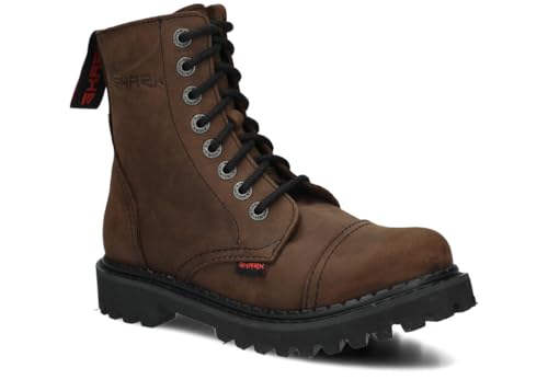 nagaba - Stiefel Damen Herren - Damen Springerstiefel - Damenstiefel - Stiefel Frauen Army Ranger 8H Ultra Leicht Lederschuhe Grunge, Gothic Schuhe, Punk - Unisex, 8-Loch - Olive - 40 von nagaba