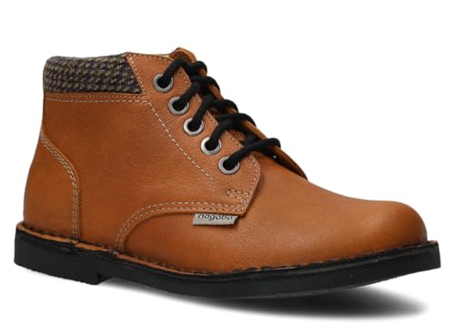 nagaba - Stiefeletten Damen - Boots Damen - Bequeme Schnürschuhe für Frauen, Lederschuhe, Flache Schuhe Herbst, Frühling - Tobago - Modell 079 - Erze - 37 von nagaba
