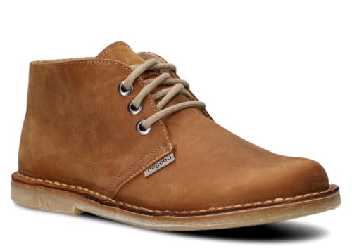 nagaba - Stiefeletten Damen - Boots Damen - Schnürschuhe für Frauen, Trachtenschuhe, Flache Schuhe, Herbst, Frühling - Lederschuhe mit Leder-Einlegesohle - Braun - 41 von nagaba