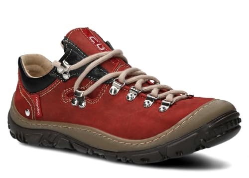 nagaba - Wanderschuhe Damen - Lederschuhe Trekkingschuhe Damen - Outdoor Halbschuhe Frauen Echtleder, Schnürschuhe - Damenschuhe, Halbschuhe, Freizeitschuhe - Modell 077Rot - 40 nagaba - Wanderschuhe Damen - Lederschuhe Trekkingschuhe Damen - Outdoor Halbschuhe Frauen Echtleder, Schnürschuhe - Damenschuhe, Halbschuhe, Freizeitschuhe - Modell 077Rot - 40 von nagaba