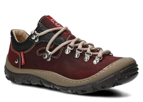 nagaba - Wanderschuhe Damen - Lederschuhe Trekkingschuhe Damen - Outdoor Halbschuhe Frauen Echtleder, Schnürschuhe - Damenschuhe, Halbschuhe, Freizeitschuhe - Modell 165Dunkelrot - 38 nagaba - Wanderschuhe Damen - Lederschuhe Trekkingschuhe Damen - Outdoor Halbschuhe Frauen Echtleder, Schnürschuhe - Damenschuhe, Halbschuhe, Freizeitschuhe - Modell 165Dunkelrot - 38 von nagaba