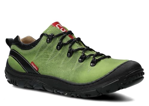 nagaba - Wanderschuhe Damen - Lederschuhe Trekkingschuhe Damen - Outdoor Halbschuhe Frauen Echtleder, Schnürschuhe - Freizeitschuhe, Damenschuhe Trekking Halbschuhe - Modell 241 Grün - 40 von nagaba
