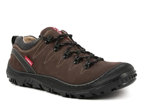 nagaba - Wanderschuhe Damen - Lederschuhe Trekkingschuhe Damen - Outdoor Halbschuhe Frauen Echtleder, Schnürschuhe - Freizeitschuhe, Damenschuhe Trekking Halbschuhe - Modell 276Braun - 40 von nagaba