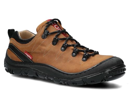 nagaba - Wanderschuhe Damen - Lederschuhe Trekkingschuhe Damen - Outdoor Halbschuhe Frauen Echtleder, Schnürschuhe - Freizeitschuhe, Damenschuhe Trekking Halbschuhe - Modell 282Braun - 40 von nagaba