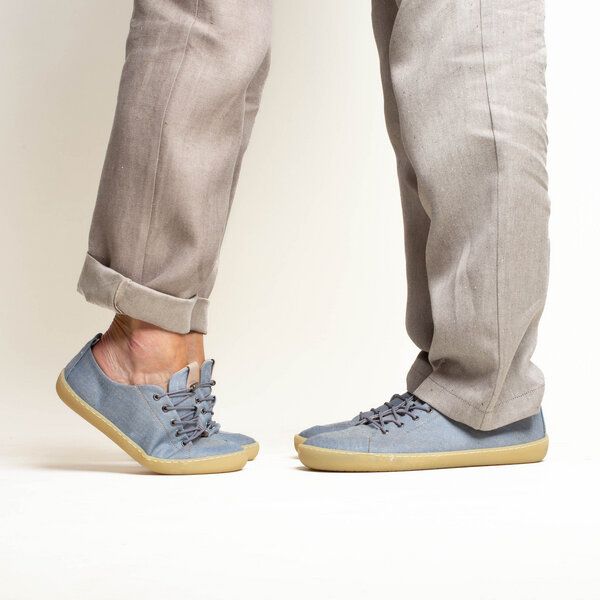 nahtur-design Barfußschuhe aus Bioleinen mit Kautschuksohle unisex von nahtur-design