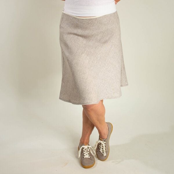 nahtur-design Leinen-Sommerrock 100% Bioleinen von nahtur-design