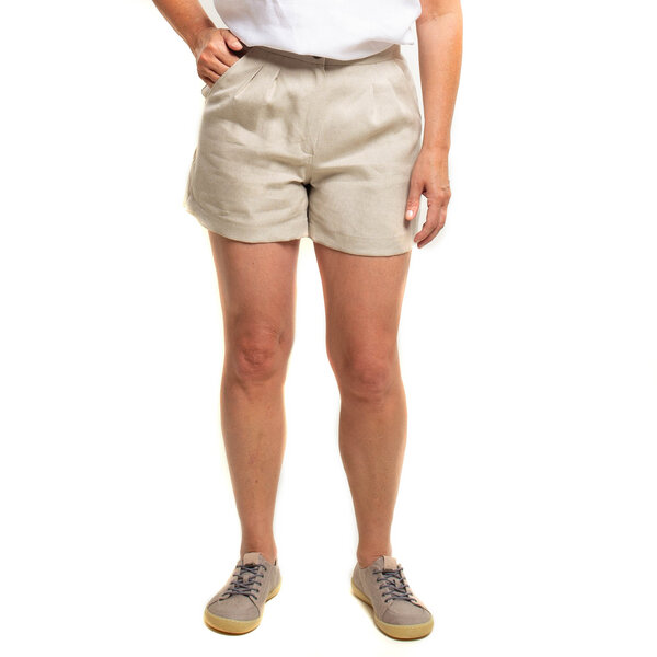 nahtur-design Leinenshorts mit Bundfalten von nahtur-design