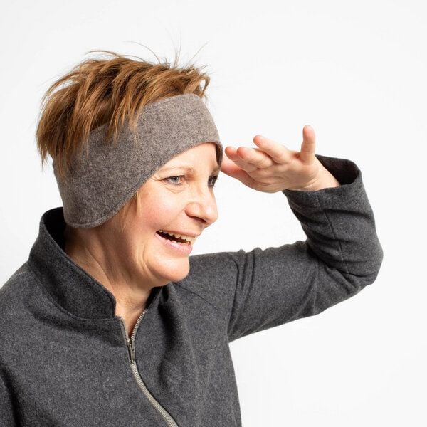 nahtur-design Ohrenwärmer | Stirnband aus Flauschloden | Wendefunktion von nahtur-design
