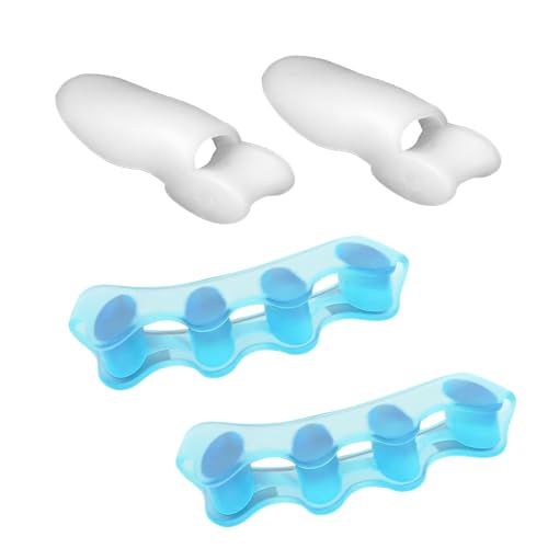 Weiche Silikon Zehenspreizer, universelle Größe Silikon Zehenspreizer, bequemer Sitz, für Damen und Herren von nailpretty
