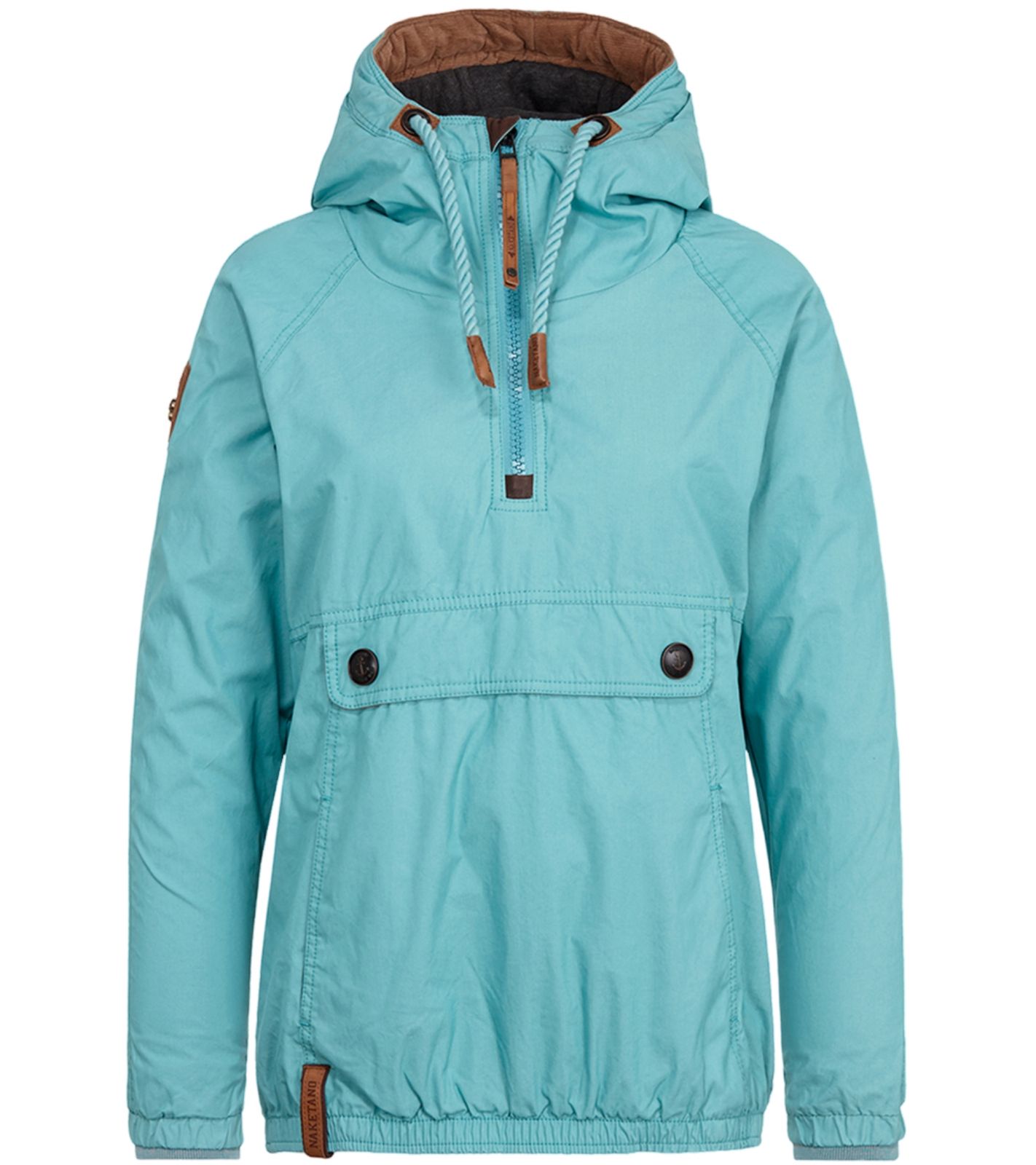 naketano Benficker Damen Windbreaker Outdoor-Jacke Winter-Jacke mit Kapuze 1801-0563-035 Hellblau von naketano