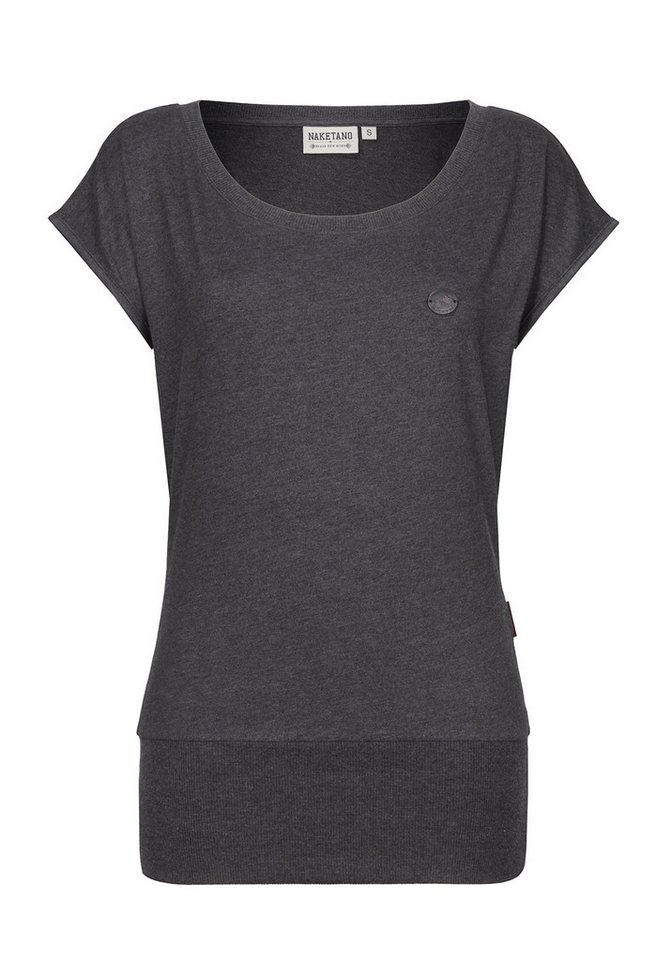 naketano Kurzarmpullover Wolle T-Shirt anthracite melange naketano Kurzarmpullover Wolle T-Shirt anthracite melange von naketano