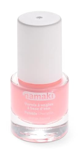 Namaki Bio Nagellack für Kinder | Wasserbasiert | Abziehbarer Nagellack Peel-off-Formel | Trocknet schnell | Farbe 38 Candy Pink | 7,5 ml von namaki